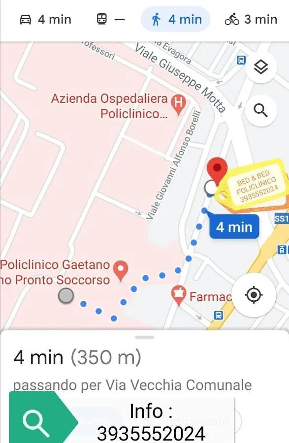 Policlinico Messina Bed&Bed Apartment 0*,  Italy